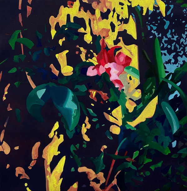 Painting of flowers and plants