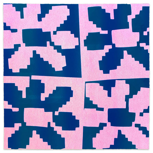 Karen Lederer floral monoprint