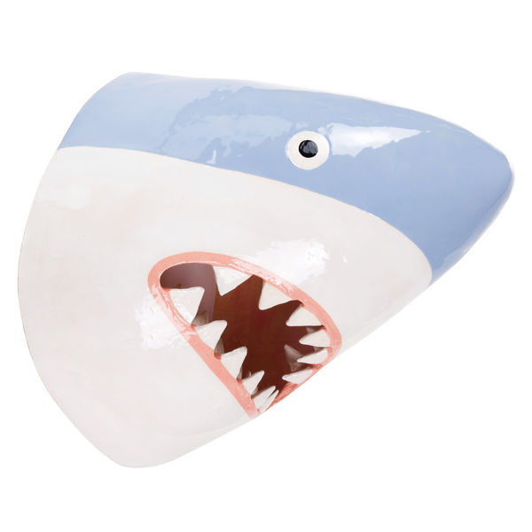 Lorien Stern's ceramic sculpture of a shark head