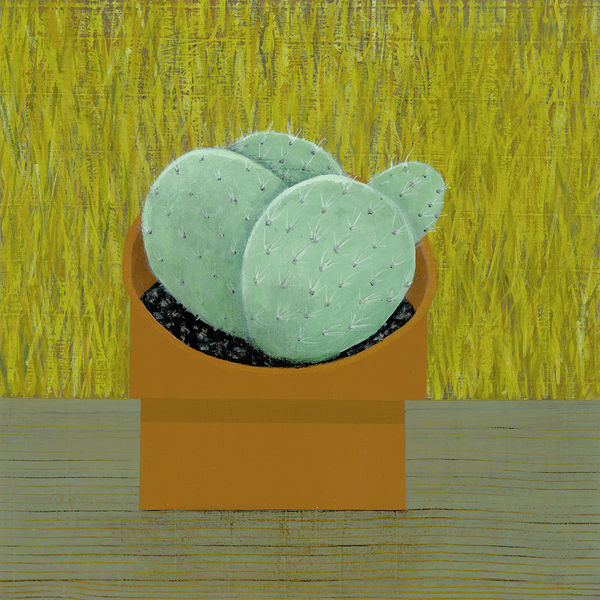 Gabe Langholtz painting of plant in pot