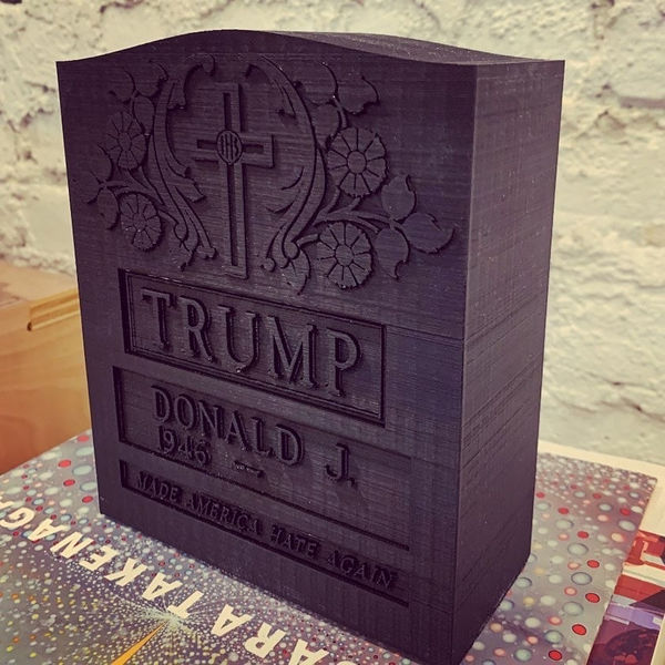 Brian A. Whiteley, Trump Legacy Stone (black), 2020