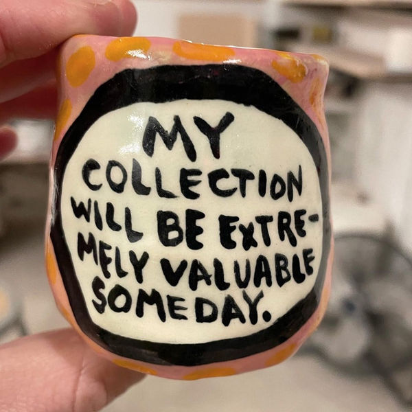 Dave Zackin's small ceramic cup