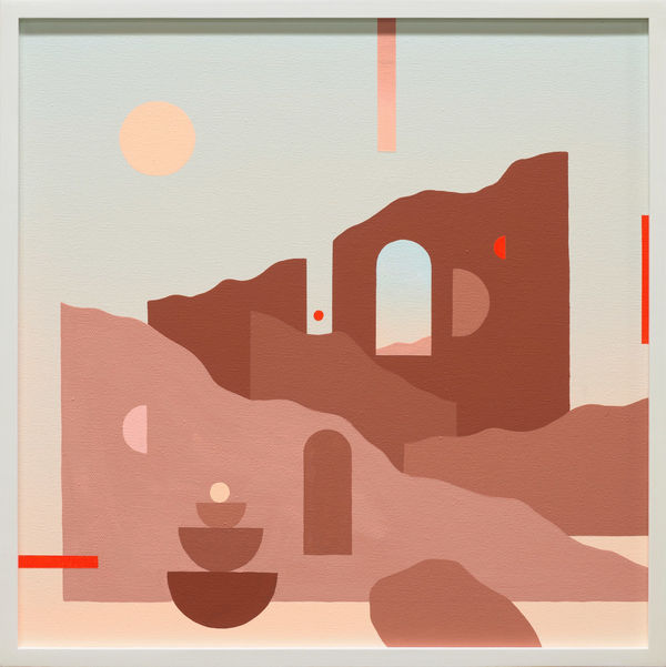 Madeleine Tonzi's painting of abstract shapes