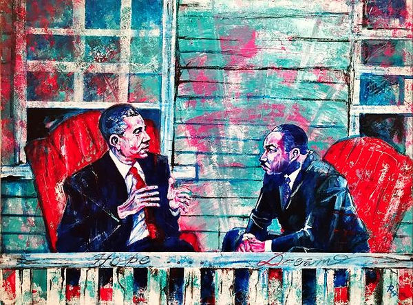 Rex DeLoney Hope Built on a Dream Acrylic on Canvas 30 x 40