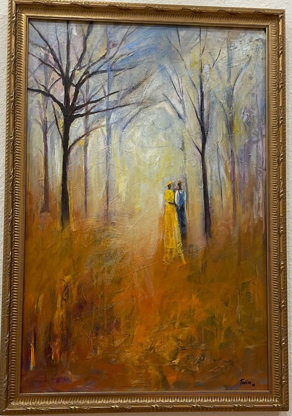 Jerry and Terry Lynn Sunday Stroll Oil / Acrylic on Canvas 24" x 36"