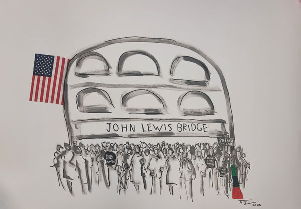 Frank Frazier, John Lewis Bridge II, 2022