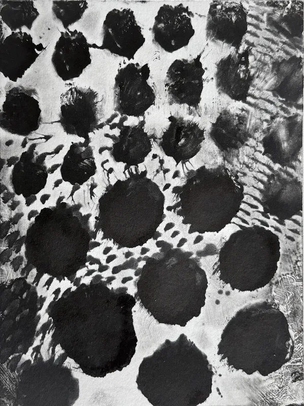 Black and White Monotype (5), 2025