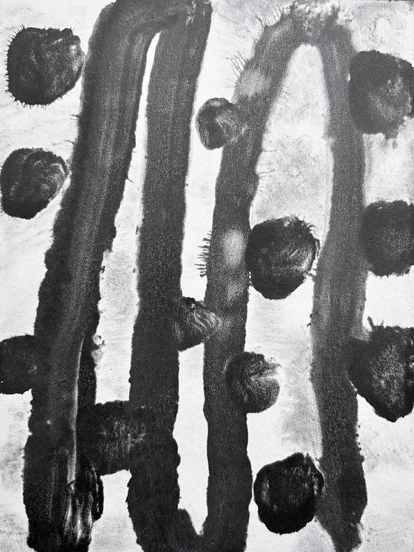 Black and White Monotype (17), 2025