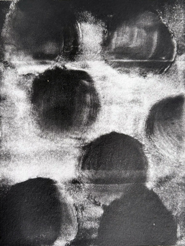 Black and White Monotype (1), 2025
