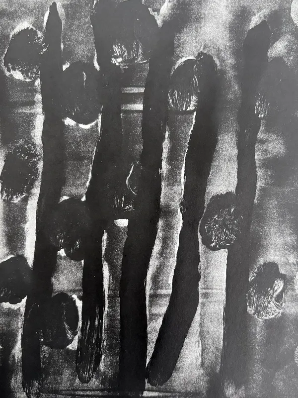 Black and White Monotype (15), 2025