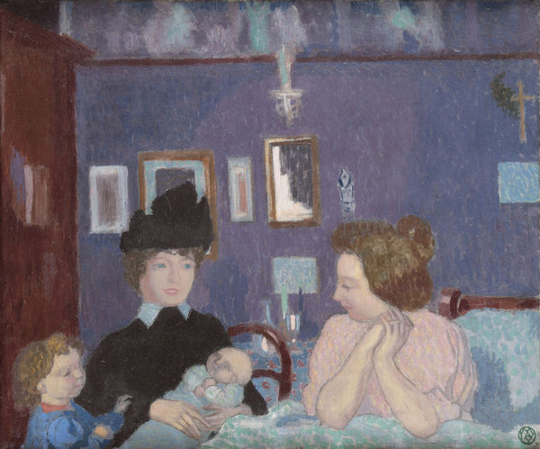 MAURICE DENIS, Visite dans la chambre violette, 1899