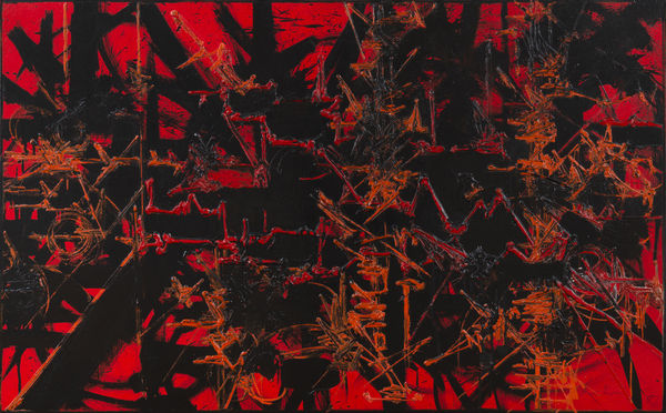 GEORGES MATHIEU, Mouvements Ivres, 1987