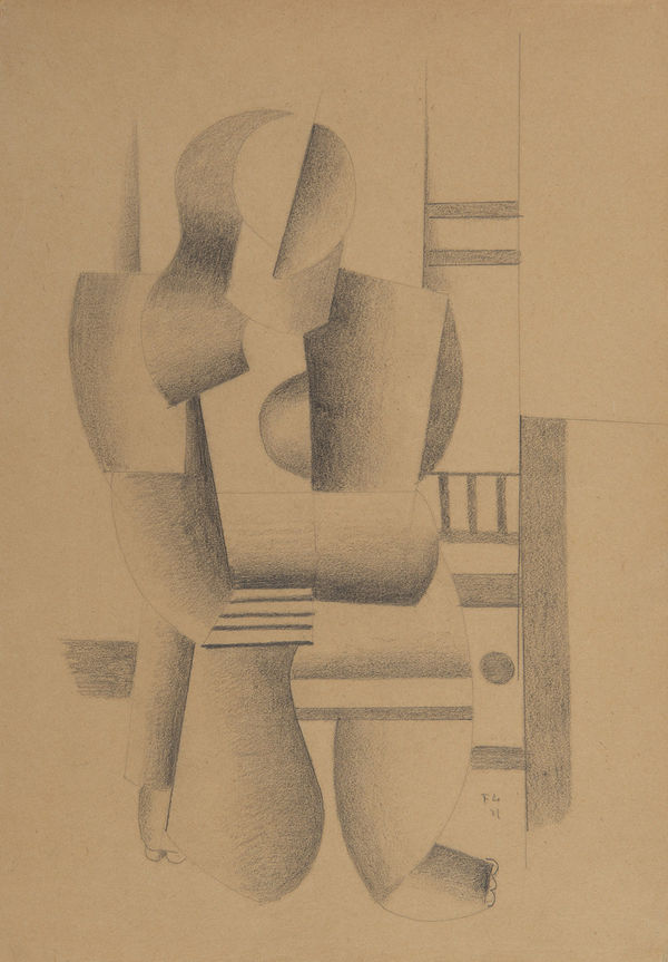 FERNAND LÉGER, Etude pour "Femme à Genoux", 1921