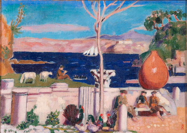 MAURICE DENIS, Environs du Cap Misène, 1904