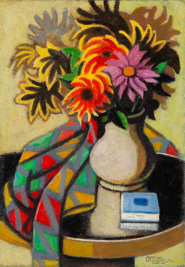 JEAN METZINGER, Dahlias, Bouquet de Fleurs, circa 1942-43