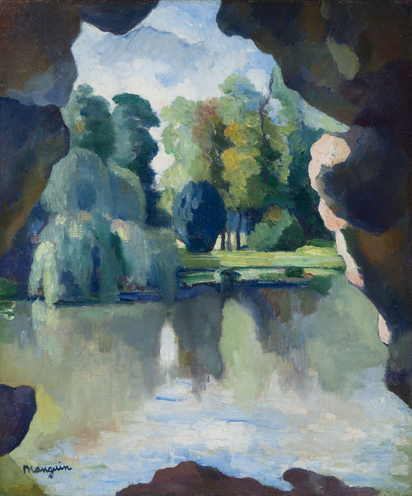 HENRI MANGUIN, Le Lac de Bagatelle, Bois de Boulogne, 1909
