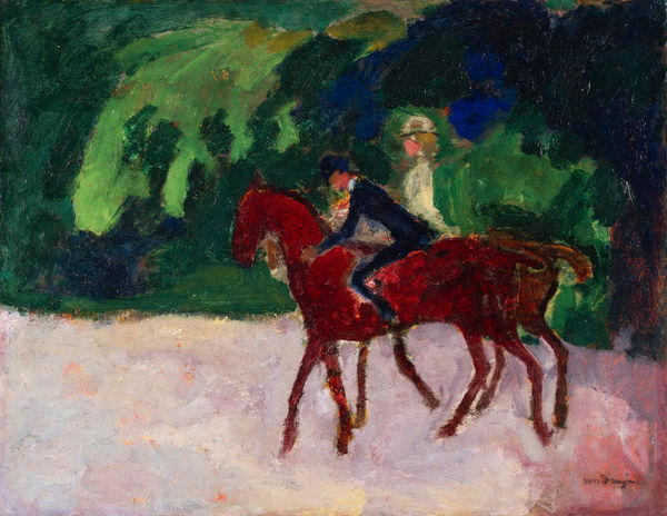 KEES VAN DONGEN, Les Cavaliers Au Bois, Circa 1920