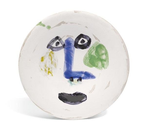 PABLO PICASSO, Visage (Nez à Angle Droit), 1963