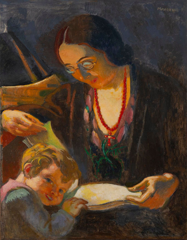MAURICE DENIS, Portrait d'Anne-Marie et de Christophe, 1933