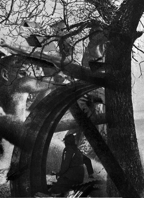 Blaise Adilon Mémoires troublées 1, 2020 série limitée à 6 ex + 2 épreuves d’artiste Impression jet d’encre sur papier Awagami Bamboo collage sur dibon 3 mm 1/6 149x 108,5 cm