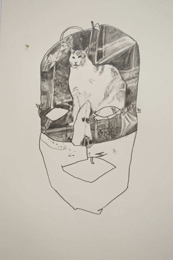 Olivier Cans, masque en photographie argentique, 2020