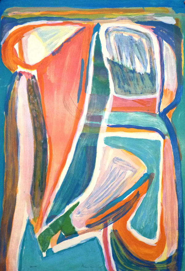 Bram van Velde Sans titre (MP 340), 1979 lithographie 94.3 x 64.1 cm 37 1/8 x 25 1/4 in 98/100