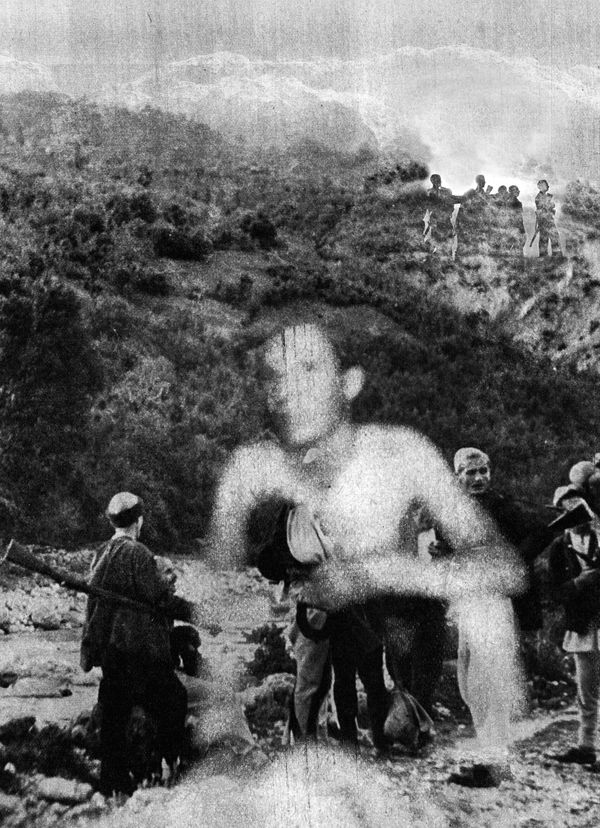 Blaise Adilon Mémoires troublées 7, 2020 série limitée à 6 ex + 2 épreuves d’artiste Impression jet d’encre sur papier Awagami Bamboo. collage sur dibon 2 mm 1/6 89,5x64,5 cm