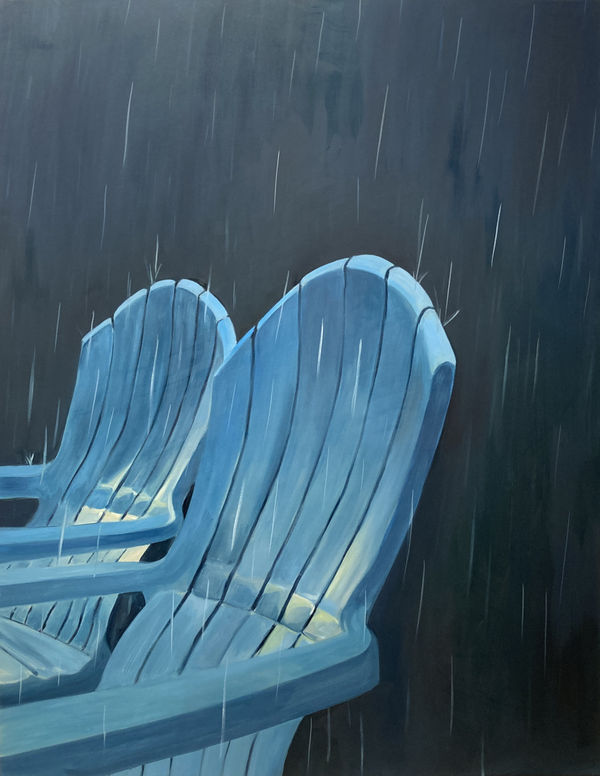 Aglaé Bassens (b. 1986) Evening Rain, 2020 Oil on canvas 52 x 40 inches 132.1 x 101.6 cm
