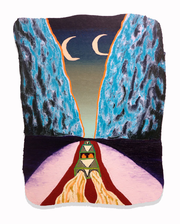 Eliot Greenwald, Night Car (warm), 2020