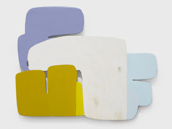 Louise Belcourt (b. 1961) Animal Head #7, 2023 Oil on shaped wood panel 18 1/2 x 23 1/2 inches 47 x 59.7 cm