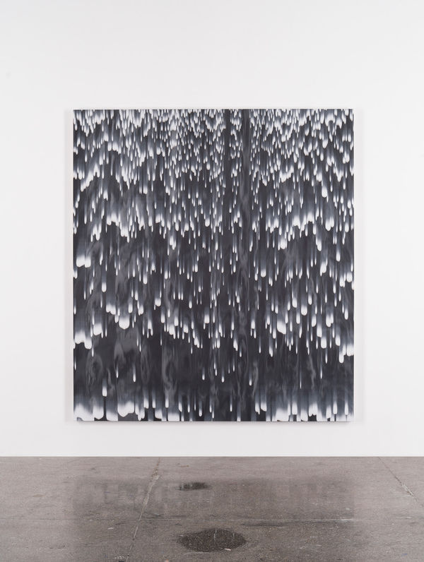 Stanley Casselman, Untitled (white over gray-black WB21S7), 2021