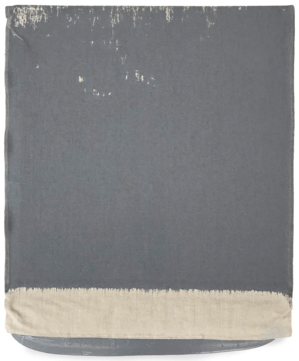 Analía Saban, Pressed Paint (Middle Gray), 2017