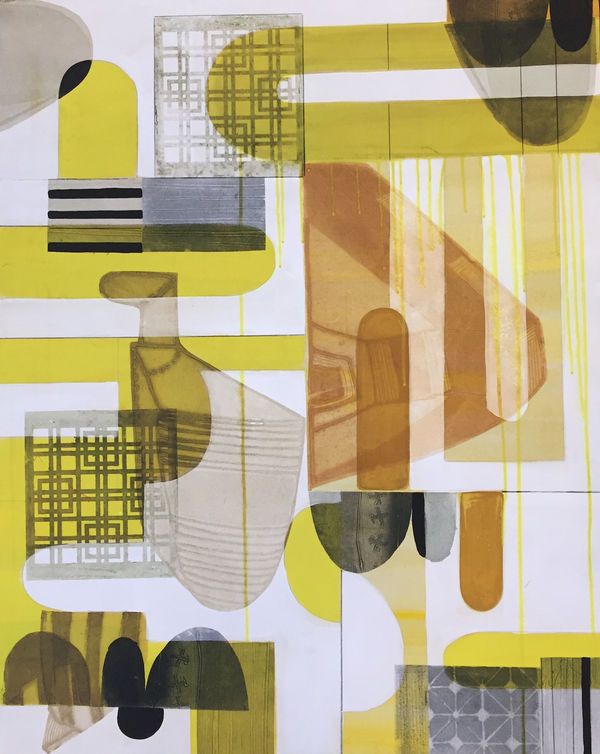 Sarah Amos, Long Thread, 2019