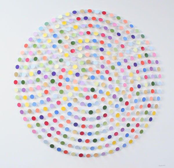 Peter Monaghan, Coloured Dowels with Gold Leaf, 2020