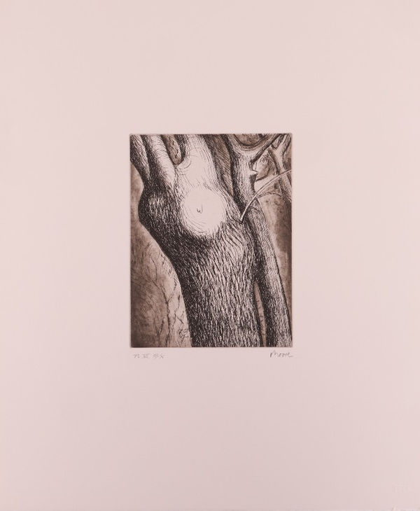 Henry Moore, Trees - The Complete Portfolio of Six Etchings (Each Hand-Signed), 1979