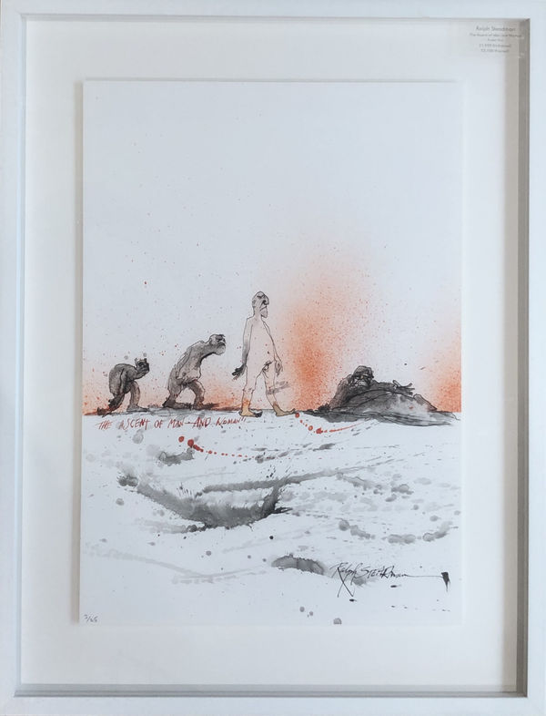 Ralph Steadman, Ascent of Man and Woman, 2018