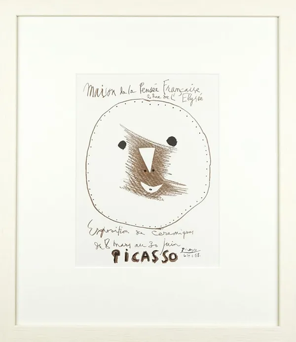 Pablo Picasso, Exposition Ceramiques, Maison de la Pensée Francaise 1958, 1959