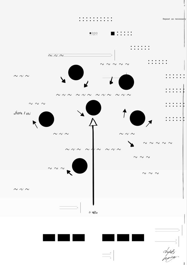 Operator Repeat as necessary #6 - Where I end is also, 2025 Unique artwork entirely rendered on-chain, capturing a precise moment within the 27-minute live performance presented at Scorpios Bodrum, Turkey. A unique fine art signed print is available for an additional $375 plus shipping.