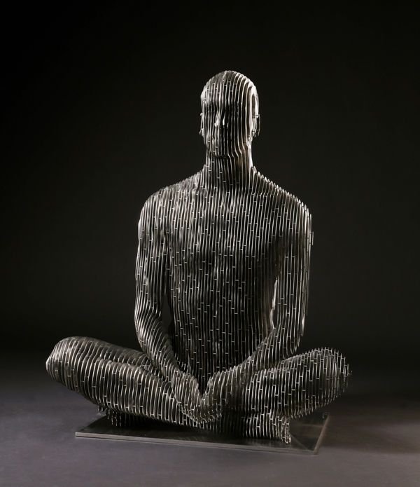 Julian Voss-Andreae, Sitting Man, 2019