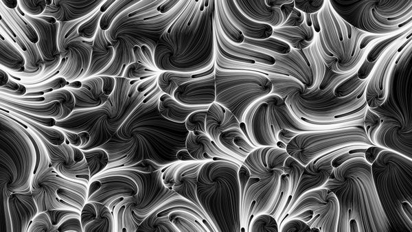 Canvas51, Organic Paisley BW, 2022