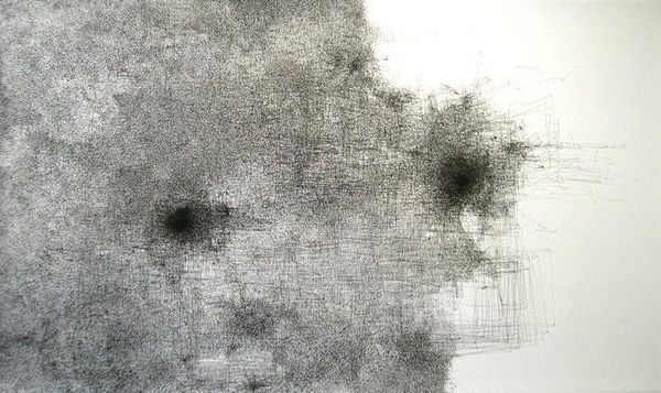 Nelleke Beltjens Complex #1, 2006 ink on paper 36.64 x 61.86 inches 93 x 157 cms