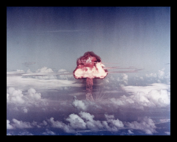 Michael Light 100 SUNS: 063 KING, 2003 pigment print mounted on aluminum 16 x 20 in 40.6 x 50.8 cm