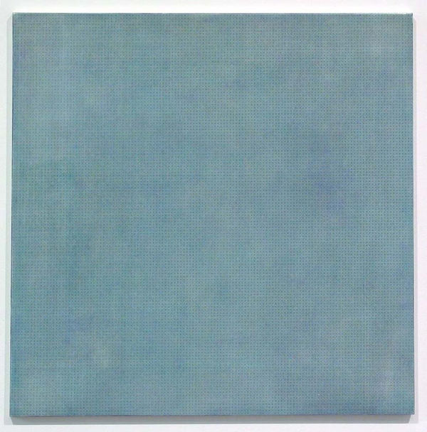 JOHN ANDREWS 00-25 (reworked 2003), 2000/03 pigment and wax on aluminum 26.25 x 26.25 x .75 inches 66.675 x 66.675 x 1.905 cms