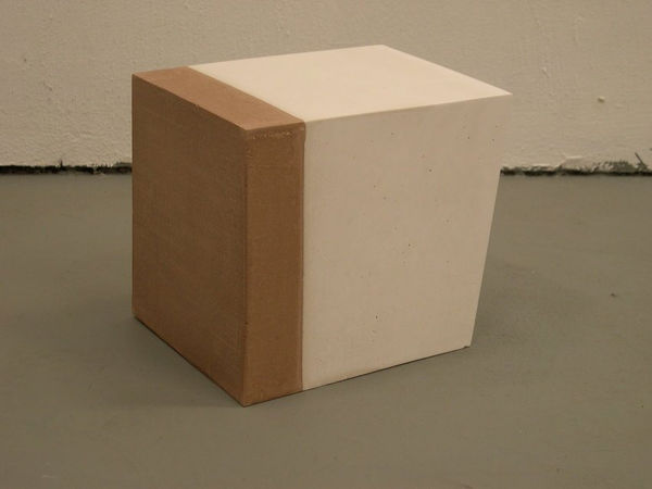 NELLEKE BELTJENS 047021, 2004 pigmented synthetic concrete 7 x 8 x 7 inches 17.78 x 20.32 x 17.78 cms