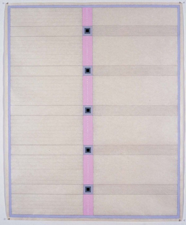 Susan Marie Dopp Pink, Grey into Blacks, 2005 gouache and graphite on mulberry paper 30.375 x 24.375 inches 77.1525 x 61.9125 cms