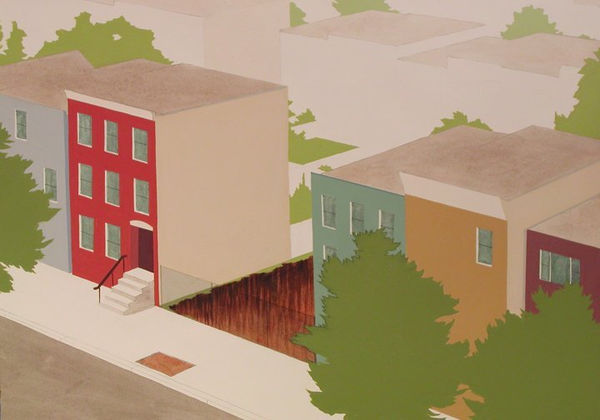 Chris Ballantyne Untitled (Gap), 2008 acrylic on paper 16 x 20 inches 19.5 x 23.5 inches framed