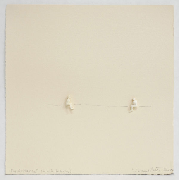 Liliana Porter, The Distance (white figures), 2020