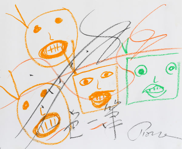 Nam June Paik Untitled, circa 1998 crayon on paper 14 x 17 in 35.6 x 43.2 cm