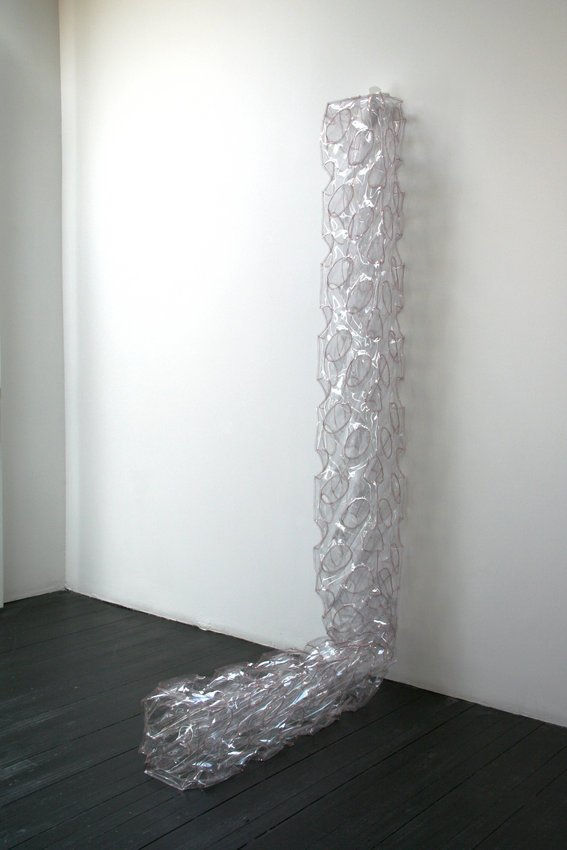 Gay Outlaw Impermeable II, 2004 vinyl, thread 10 x 10 x 118 inches