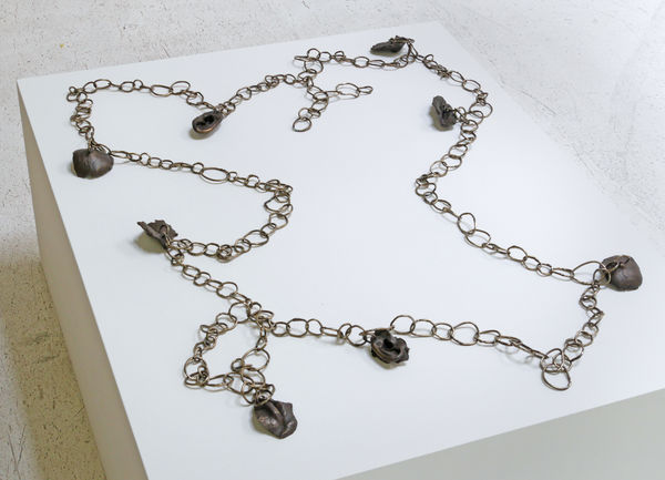 Kiki Smith Rosary, 1994 white bronze and silicon bronze approx. 86 inches in length/472.4 cm